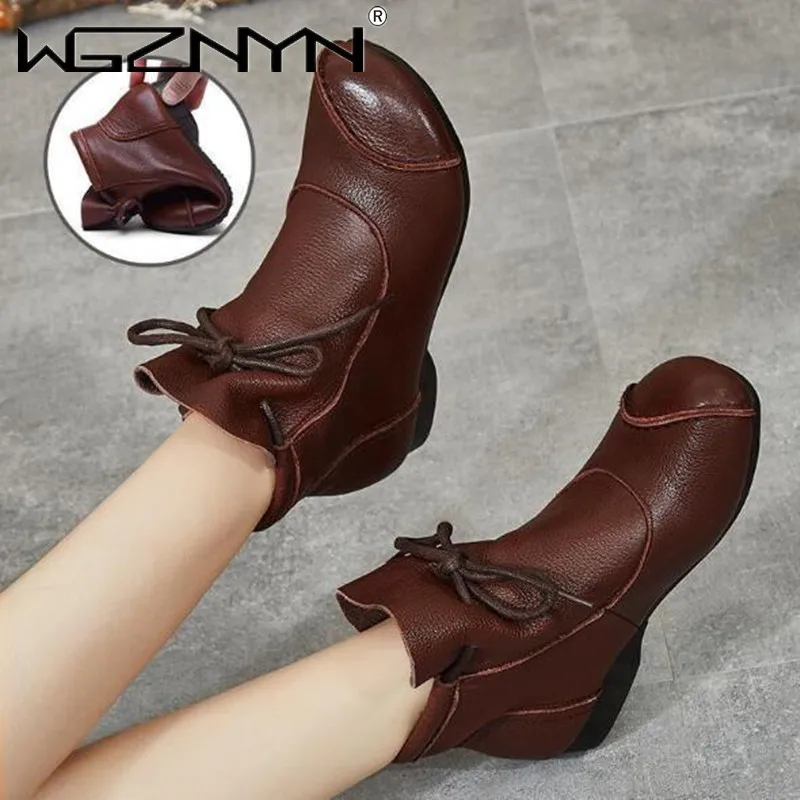 Женские повседневные короткие ботинки в стиле ретро на плоской подошве, новинка сезона осень-зима 2021, женские кожаные удобные ботинки с мяг...
Женские повседневные короткие ботинки в стиле ретро на плоской подошве, новинка сезона осень-зима 2021, женские кожаные удобные ботинки с мяг...