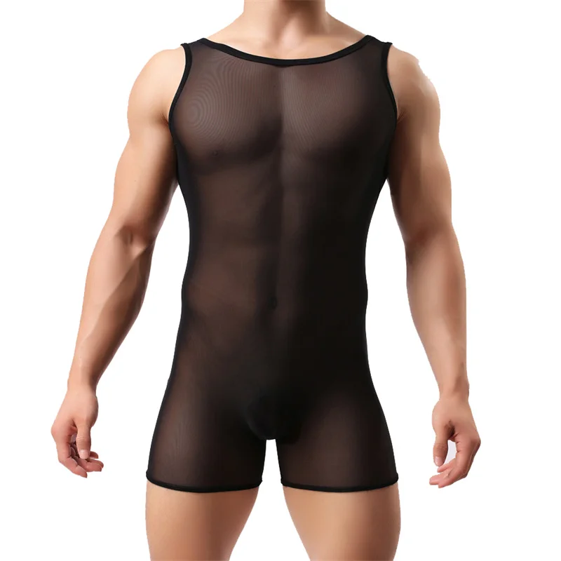 Mens Undershirts Sexy Mesh See Through Bodysuit Fitness Leotard Wrestling Singlet One-piece Rompers Jumpsuit Men Sheer Underwear
Mens Undershirts Sexy Mesh See Through Bodysuit Fitness Leotard Wrestling Singlet One-piece Rompers Jumpsuit Men Sheer Underwear