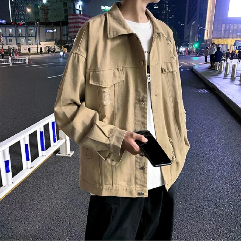 Men's Fashion Personality Denim Jacket Korean Casual Jacket Spring/Autumn Men Motorcycle Denim Jacket Harajuku Men's Clothing
Men's Fashion Personality Denim Jacket Korean Casual Jacket Spring/Autumn Men Motorcycle Denim Jacket Harajuku Men's Clothing