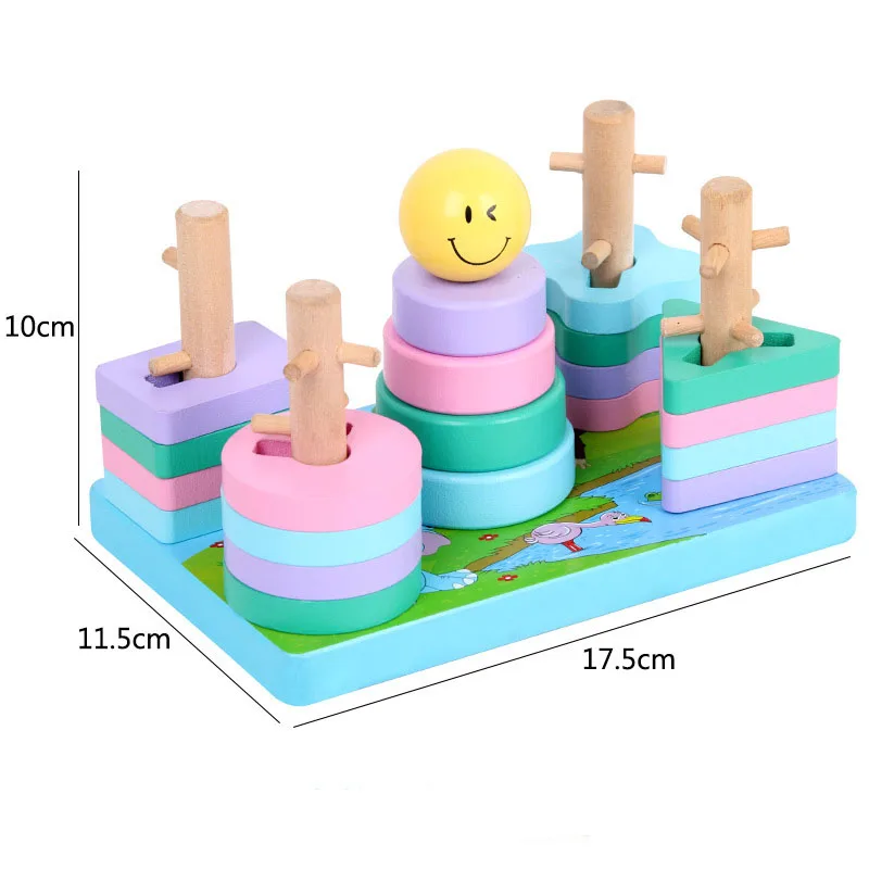 Chiid Montessori Wooden Blocks Toys Rainbow Multifunction Geometric Shape Pairing Stack Height Early Educational Learning Toys
Chiid Montessori Wooden Blocks Toys Rainbow Multifunction Geometric Shape Pairing Stack Height Early Educational Learning Toys