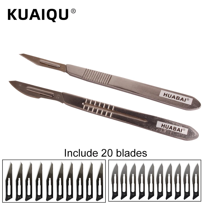 10 pcs Carbon Steel Surgical Scalpel Blades + Handle Scalpel DIY Cutting Tool PCB Repair Animal Surgical Knife Home DIY
10 pcs Carbon Steel Surgical Scalpel Blades + Handle Scalpel DIY Cutting Tool PCB Repair Animal Surgical Knife Home DIY