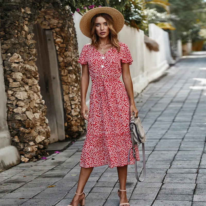 RYFIX Women Dresses Summer 2021 Sexy V Neck Floral Print Boho Beach Dress Ruffle Short Sleeve A Line Mini Dress Ladies Vestidos
RYFIX Women Dresses Summer 2021 Sexy V Neck Floral Print Boho Beach Dress Ruffle Short Sleeve A Line Mini Dress Ladies Vestidos