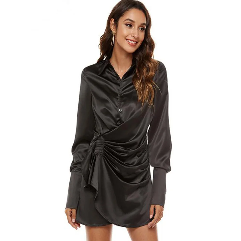Cultiseed Women V Neck Irregular Ruffles Pleated Stain Shirts Party Dress Female New Fashion Autumn Long Sleeve Gowns Clothes
Cultiseed Women V Neck Irregular Ruffles Pleated Stain Shirts Party Dress Female New Fashion Autumn Long Sleeve Gowns Clothes