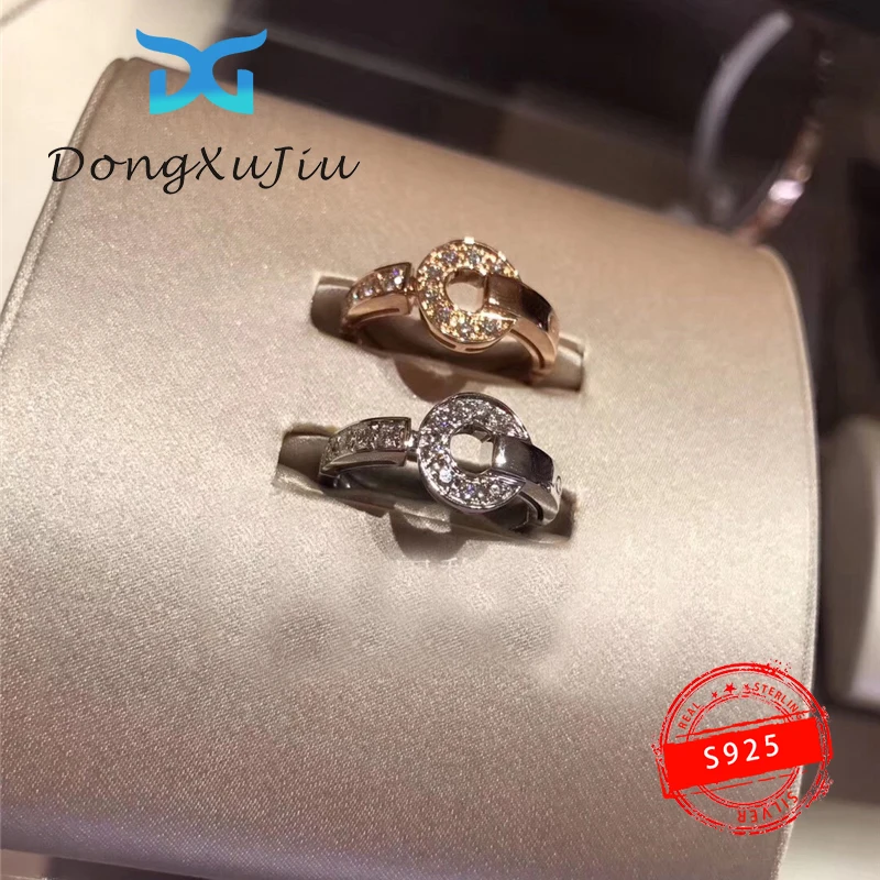 S925 Sterling Silver Rings Brand Luxury With Gold Rings Crystal Coin Shape Design High Quality Fashion Jewelry For Lover Gift
S925 Sterling Silver Rings Brand Luxury With Gold Rings Crystal Coin Shape Design High Quality Fashion Jewelry For Lover Gift