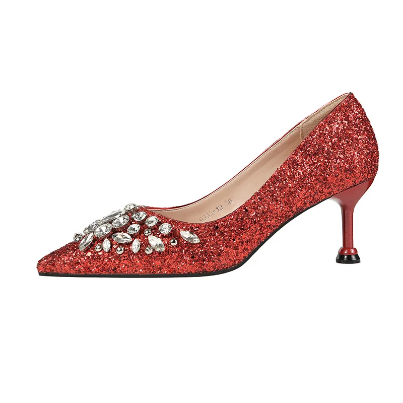 Korean Style Fashion Women Pumps Pointed Toe Shallow Mouth High Heels Party Women's Shoes Thin Heel Crystal Women's Shoes
Korean Style Fashion Women Pumps Pointed Toe Shallow Mouth High Heels Party Women's Shoes Thin Heel Crystal Women's Shoes