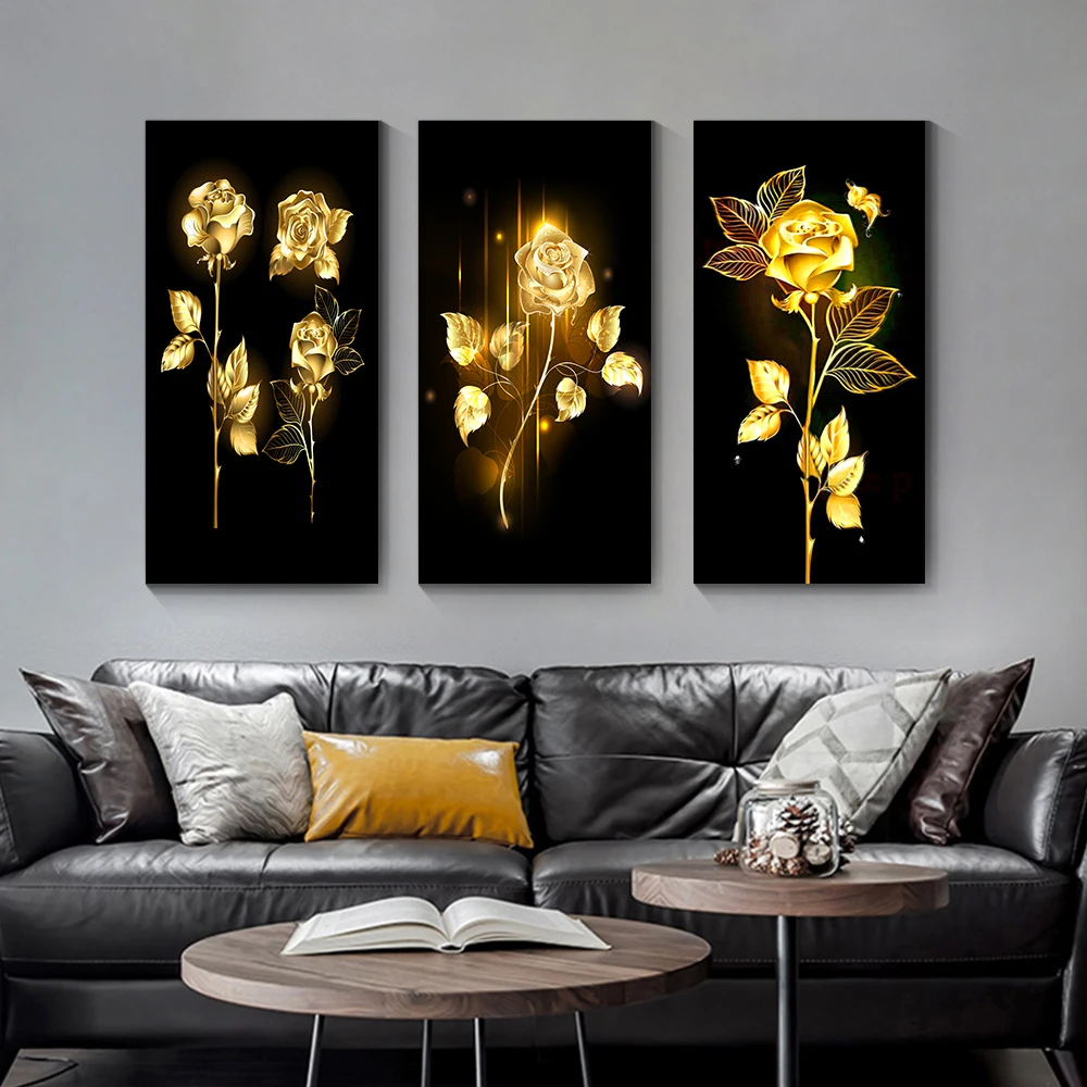 Gold Floral Wall Decor Canvas Painting Floral Poster Art Painting For Bedroom Living Room Home Decor Prints Wall Hanging
Gold Floral Wall Decor Canvas Painting Floral Poster Art Painting For Bedroom Living Room Home Decor Prints Wall Hanging