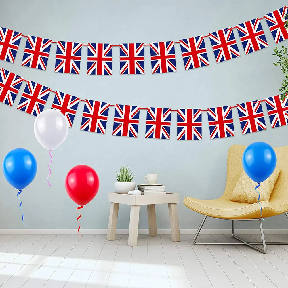 30PCS 10m British Bunting Banner 2021 European Football Championship String Hanging Flags Decor United Kingdom Uk National Flag
30PCS 10m British Bunting Banner 2021 European Football Championship String Hanging Flags Decor United Kingdom Uk National Flag