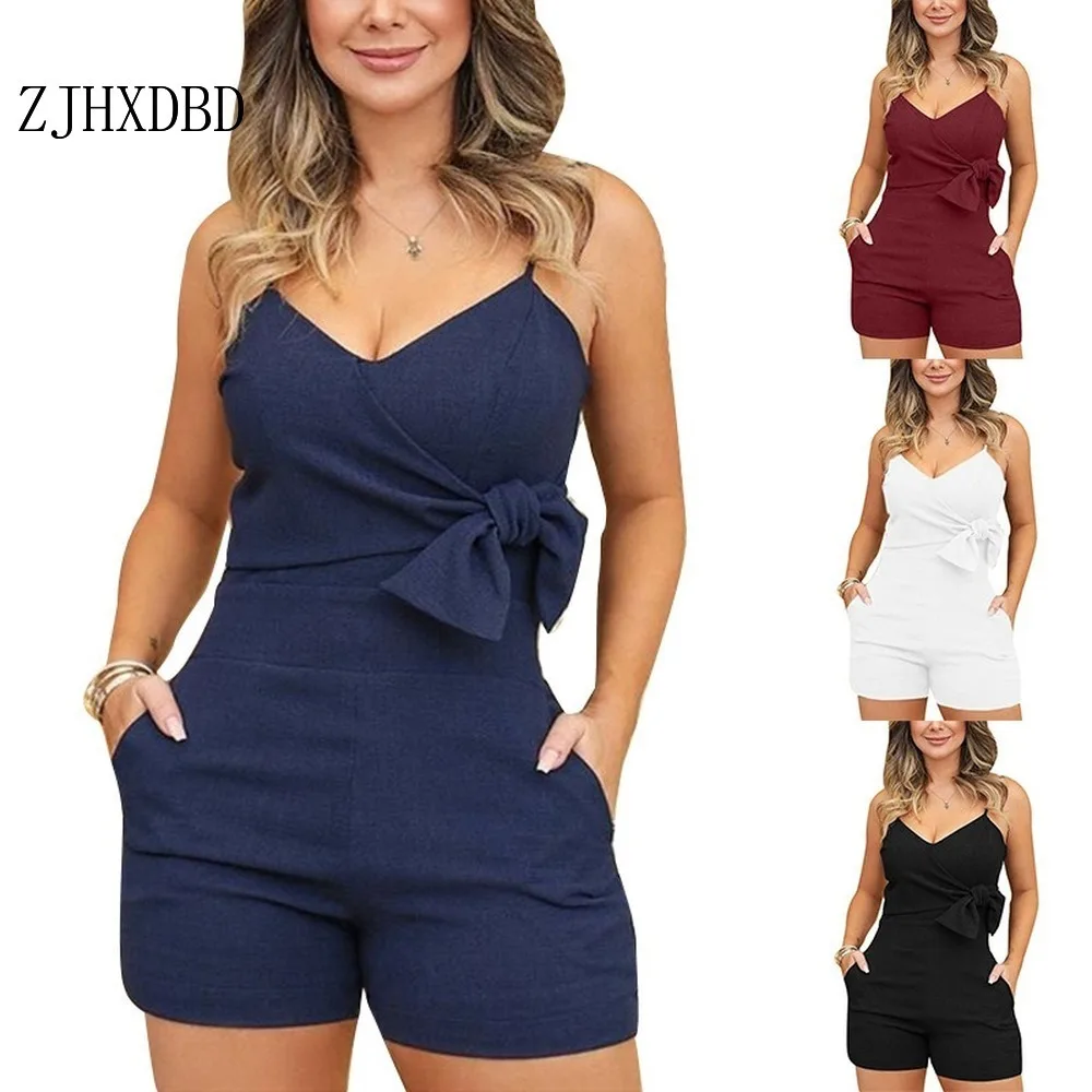 2020 European and American Women's New Sexy Suspenders Low Chest V-neck Solid Color Jumpsuit Women Jumpsuits Playsuits Bodysuits
2020 European and American Women's New Sexy Suspenders Low Chest V-neck Solid Color Jumpsuit Women Jumpsuits Playsuits Bodysuits
