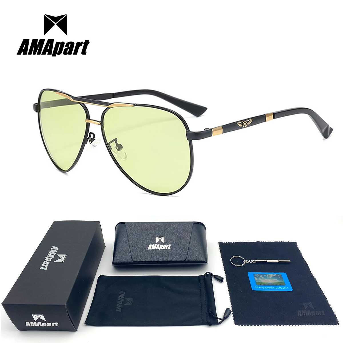 AMApart High Quality Polarized Sunglasses For Men Driving Fishing Sports Outdoors UV400 Protection Anti-Glare
AMApart High Quality Polarized Sunglasses For Men Driving Fishing Sports Outdoors UV400 Protection Anti-Glare