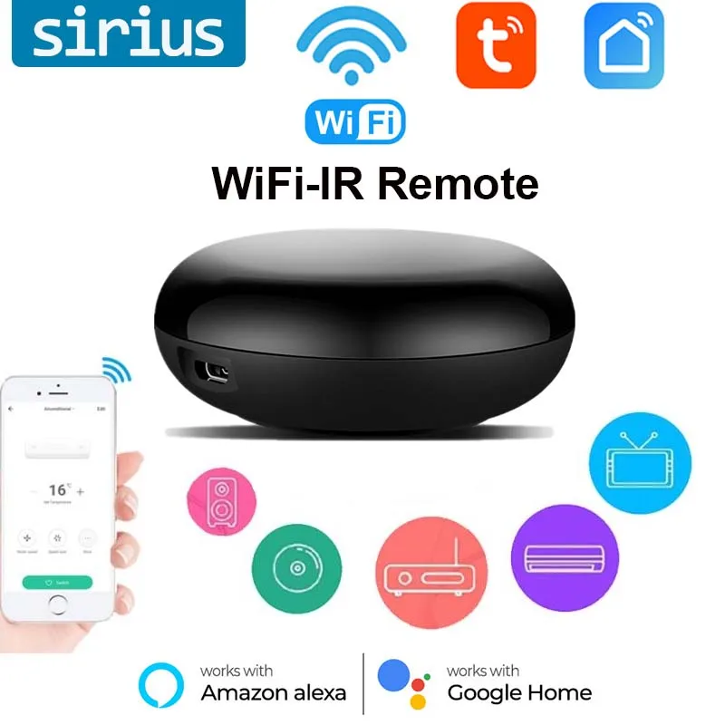 Tuya WiFi IR Remote Control For Air Conditioner TV Smart Life APP WiFi Infrared Remote Controller Work With Alexa Google Home
Tuya WiFi IR Remote Control For Air Conditioner TV Smart Life APP WiFi Infrared Remote Controller Work With Alexa Google Home