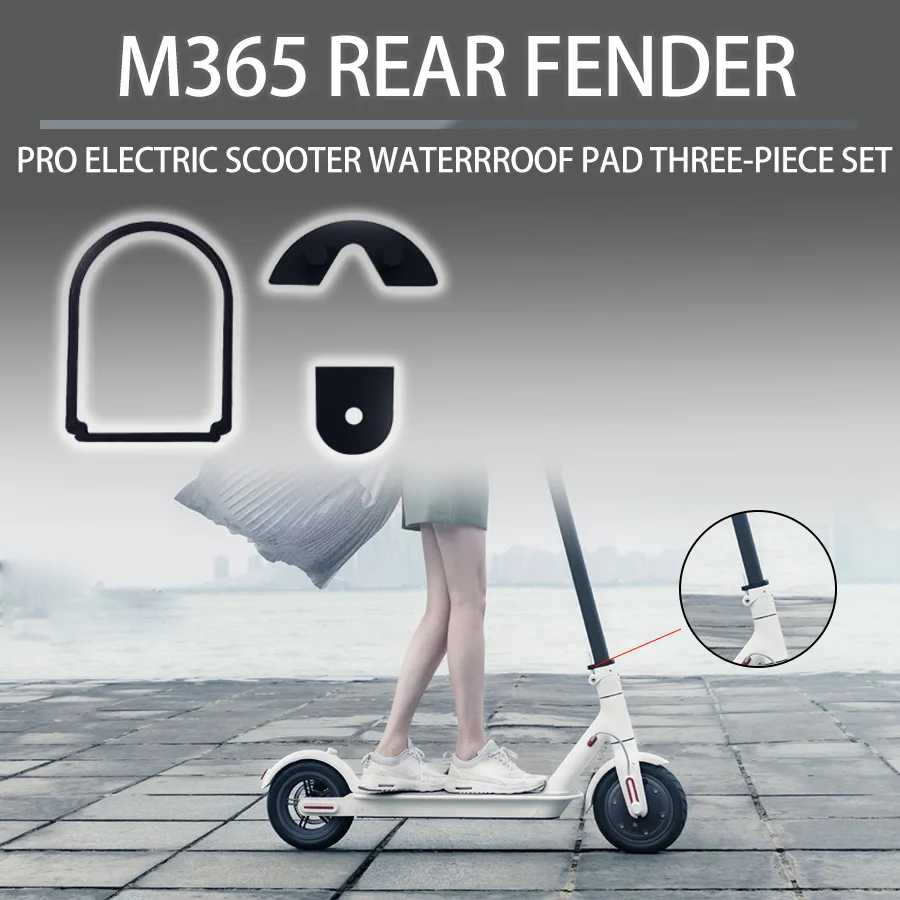 Для Xiaomi Mijia M365 Pro 3 шт. водонепроницаемый силиконовый коврик самокат электрический
