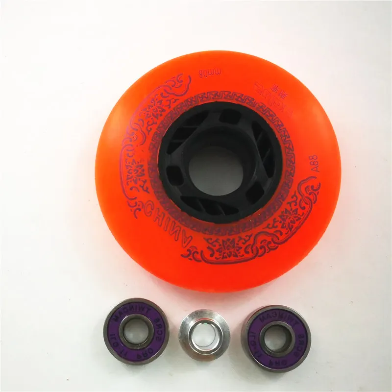 88A 90A Slide Roller Skates Wheel China inline skates wheels 72 76 80mm FEIFAN-9 ILQ11 orange blue red Rodas | Спорт и развлечения