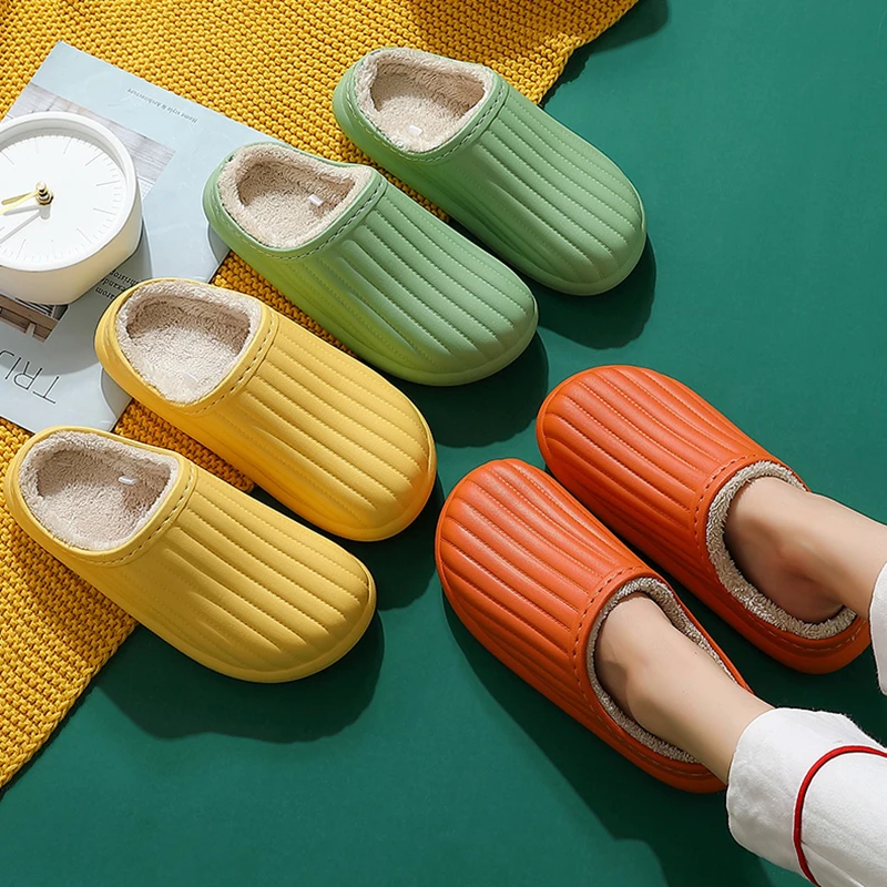 New EVA Lighteight Cotton Slippers For Women Winter Waterproof And Warmth Thick-Soled Non-SlipMute PlushHouseholdCotton Slippers
New EVA Lighteight Cotton Slippers For Women Winter Waterproof And Warmth Thick-Soled Non-SlipMute PlushHouseholdCotton Slippers