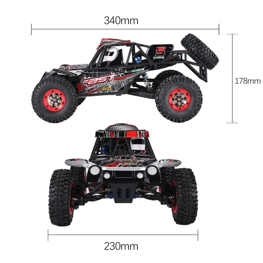 

Wltoys 12428-C 1/12 Scale 2.4Ghz 4WD 50km/h High Speed RC Crawler Climbing Off-Road Rock Electric RC Remote Control Racing Car