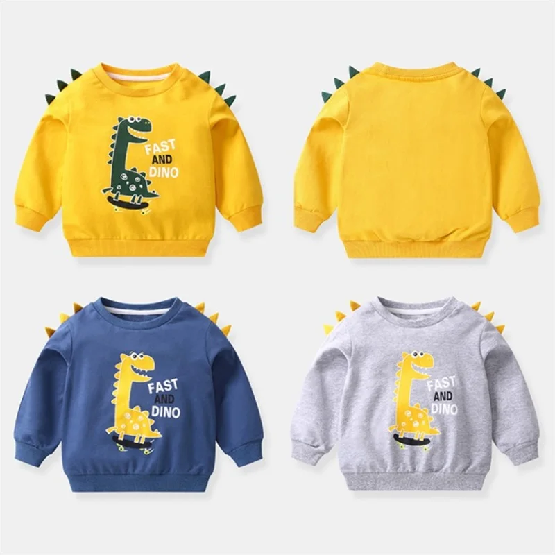 Children's Sweatshirt Spring and Autumn Clothing Long Sleeve Cartoon Dinosaur Pattern Sweatershirt for Boys Kids
Children's Sweatshirt Spring and Autumn Clothing Long Sleeve Cartoon Dinosaur Pattern Sweatershirt for Boys Kids