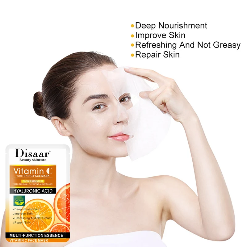 Vitamin C Moisturizing Facial Mask Refreshing Oil Control Face Mask Anti-Aging Depth Replenishment Shrink pores Face Mask
Vitamin C Moisturizing Facial Mask Refreshing Oil Control Face Mask Anti-Aging Depth Replenishment Shrink pores Face Mask