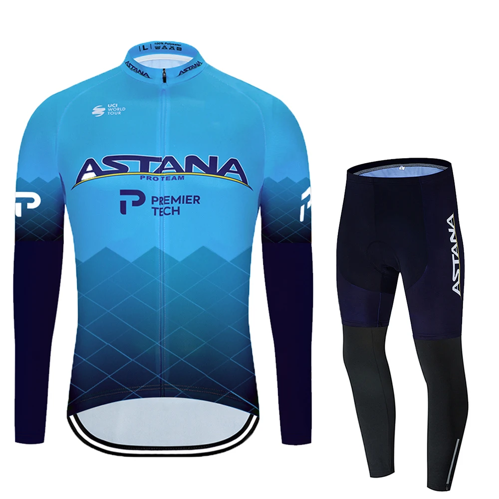 2021 Astana Spring Long Sleeve Cycling Clothing Set Pro Team Jersey Men Suit Breathable Outdoor Sportful Bike MTB Clothing
2021 Astana Spring Long Sleeve Cycling Clothing Set Pro Team Jersey Men Suit Breathable Outdoor Sportful Bike MTB Clothing