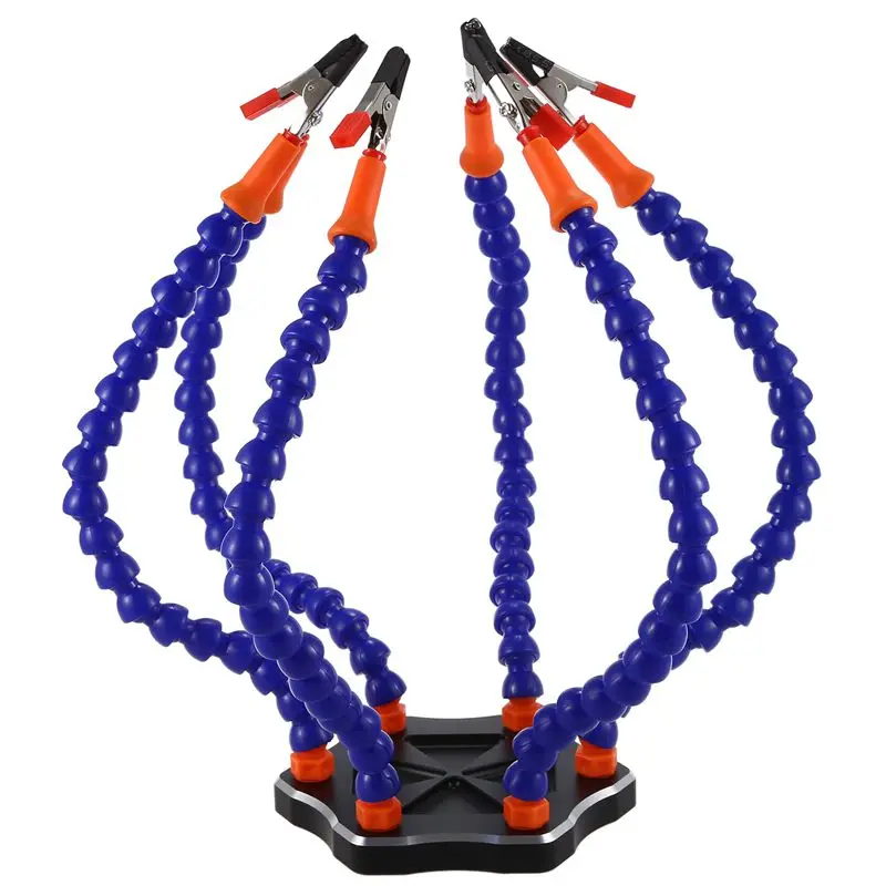 Helping Hands Third Hand Soldering Tool 6 Flexible Arms Six Arm Soldering Station With Swiveling Alligator Clip for RC Drone, Bl
Helping Hands Third Hand Soldering Tool 6 Flexible Arms Six Arm Soldering Station With Swiveling Alligator Clip for RC Drone, Bl