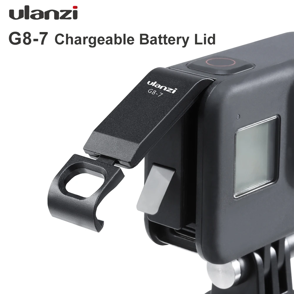 Фото Ulanzi Gopro Hero Black 8 крышка для аккумулятора съемный Type C зарядный порт аксессуары