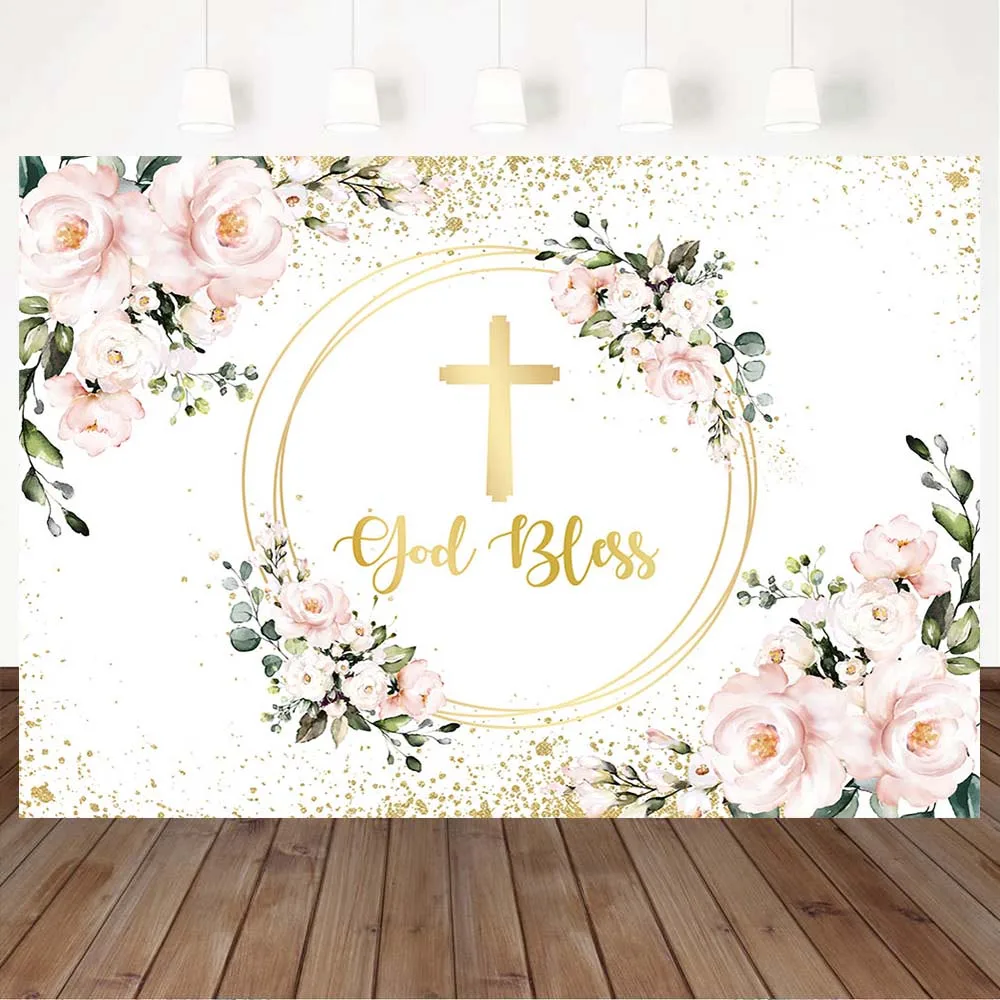 Mocsicka Baby Girl Baptism Backdrop for Photography God Bless Newborn Christening Photo Background Photo Studio Props Gold Cross
Mocsicka Baby Girl Baptism Backdrop for Photography God Bless Newborn Christening Photo Background Photo Studio Props Gold Cross