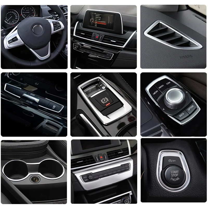 Car Styling interior Buttons panel frame Decoration Covers Stickers Trim for BMW 2 Series Gran Tourer F45 F46 Auto Accessories
Car Styling interior Buttons panel frame Decoration Covers Stickers Trim for BMW 2 Series Gran Tourer F45 F46 Auto Accessories