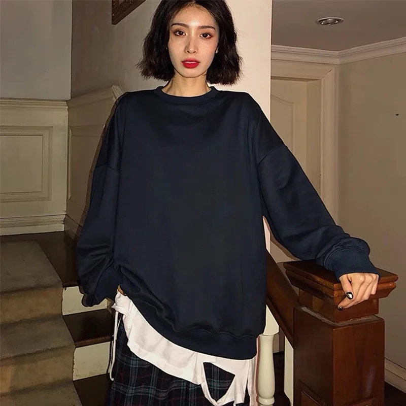 Polyester Fiber Cotton Early Spring New Thin Top Loose Style Lazy Style Long Sleeve
Polyester Fiber Cotton Early Spring New Thin Top Loose Style Lazy Style Long Sleeve