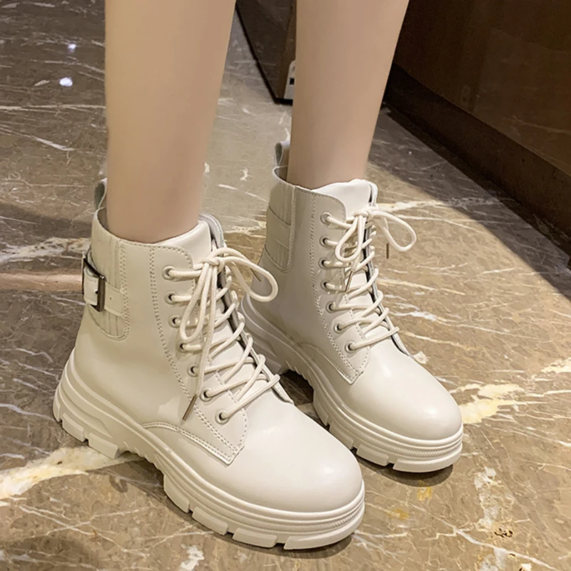 Rimocy Pu Leather High Platform Ankle Boots for Women Knitted Buckle Square Heel Short Boots Woman Autumn Winter Booties Mujer
Rimocy Pu Leather High Platform Ankle Boots for Women Knitted Buckle Square Heel Short Boots Woman Autumn Winter Booties Mujer