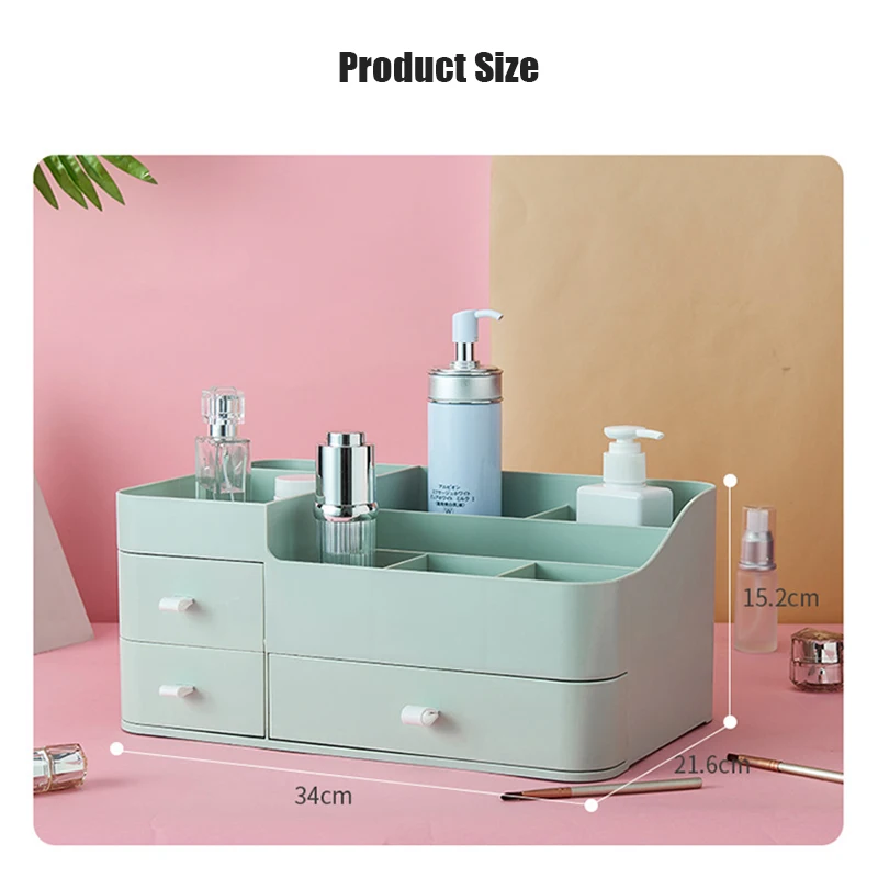 Bathroom Makeup Storage Box Large Capacity Drawer Make Up Organizer Women Skin Care Dressing Table Cosmetic Lipstick Beauty Case 
Bathroom Makeup Storage Box Large Capacity Drawer Make Up Organizer Women Skin Care Dressing Table Cosmetic Lipstick Beauty Case