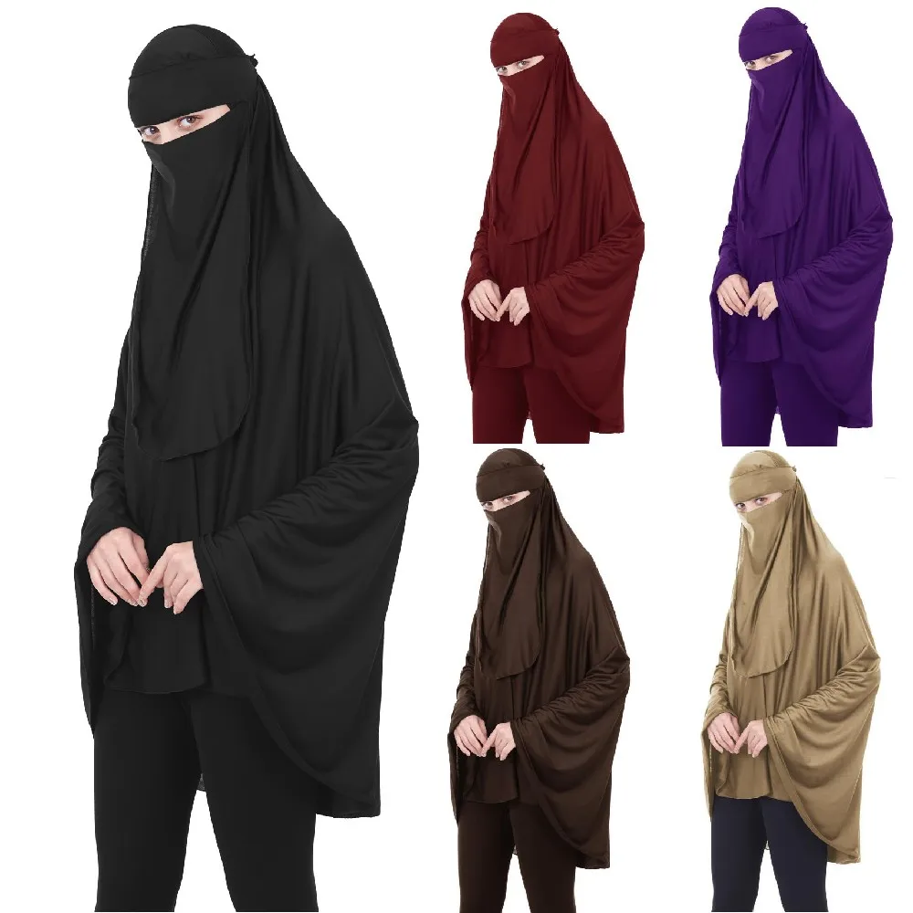 Two-piece Arab Khimar Hijab Veil Long Scarf Islamic Muslim Prayer Abaya Dubai Overhead Burqa Niqab Jilbab Hijabs( Chapel + Mask)
Two-piece Arab Khimar Hijab Veil Long Scarf Islamic Muslim Prayer Abaya Dubai Overhead Burqa Niqab Jilbab Hijabs( Chapel + Mask)