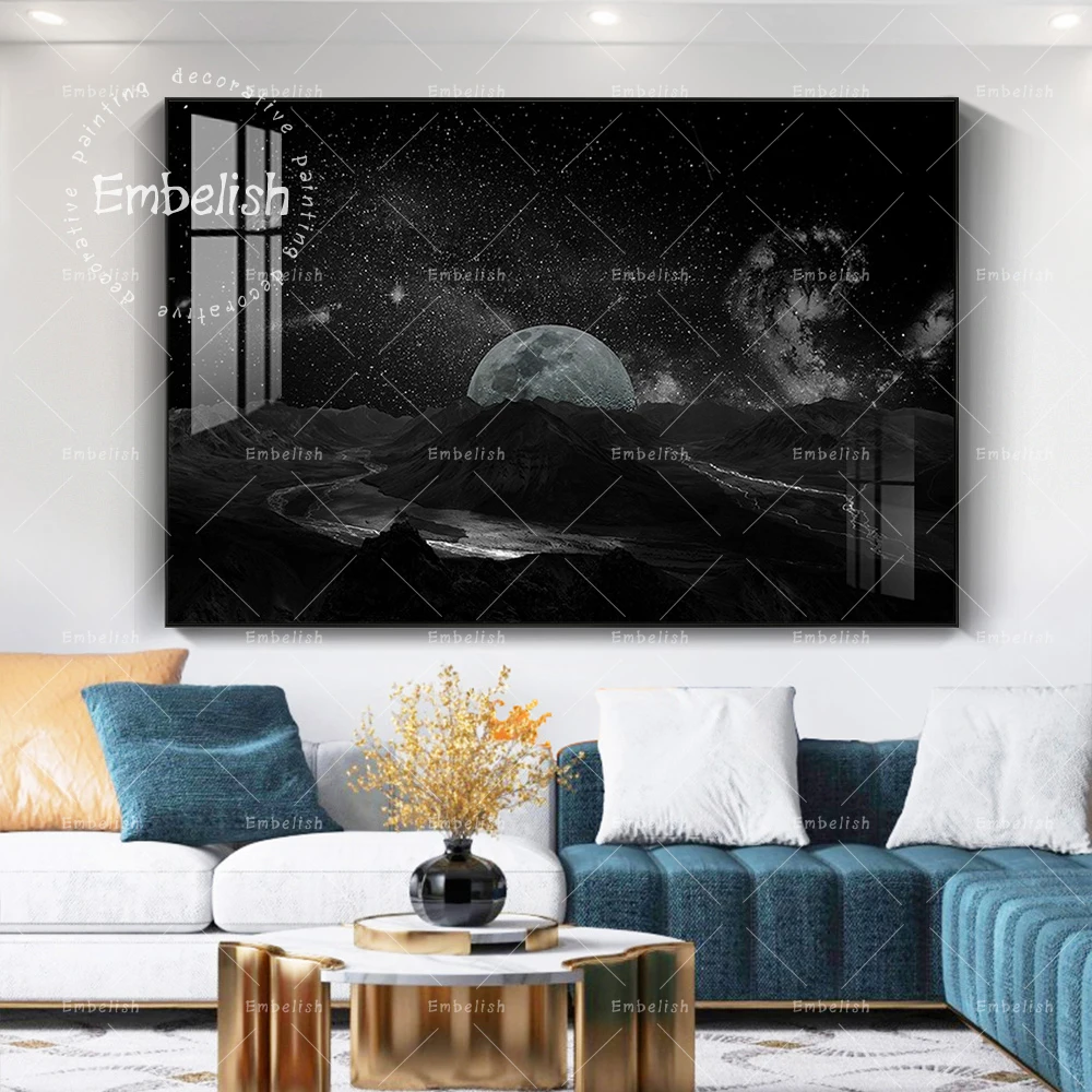 1 Pieces Abstract Starry sky And Moon Landscape HD Print On Canvas Oil Paintings For Living Room Home Decor Wall Art Pictures
1 Pieces Abstract Starry sky And Moon Landscape HD Print On Canvas Oil Paintings For Living Room Home Decor Wall Art Pictures