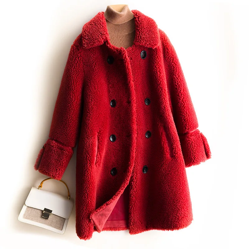 2020 autumn and winter granular wool sheep shearing coat lamb wool mid-length loose and comfortable fur women's fur coat
2020 autumn and winter granular wool sheep shearing coat lamb wool mid-length loose and comfortable fur women's fur coat
