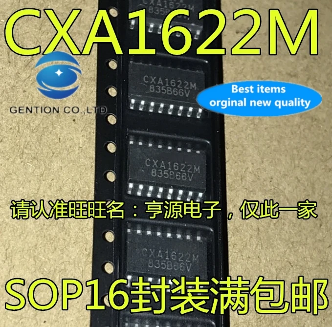 10pcs 100% orginal new real photo CXA1622 CXA1622M SOP16 audio IC integrated circuit
10pcs 100% orginal new real photo CXA1622 CXA1622M SOP16 audio IC integrated circuit