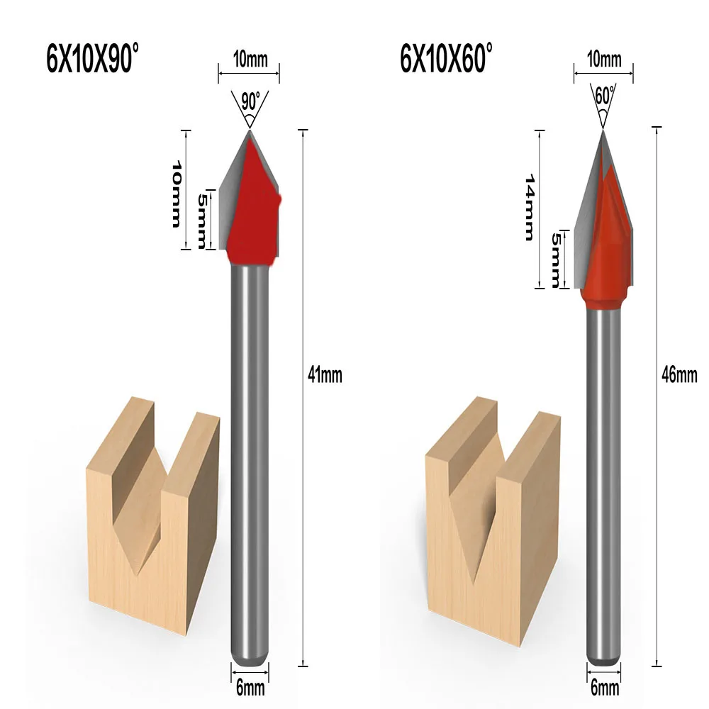 2/3/4pcs/set 6mm V BitCNC solid carbide end mill,tungsten steel woodworking milling cutter 3D wood MDF router bit
2/3/4pcs/set 6mm V BitCNC solid carbide end mill,tungsten steel woodworking milling cutter 3D wood MDF router bit