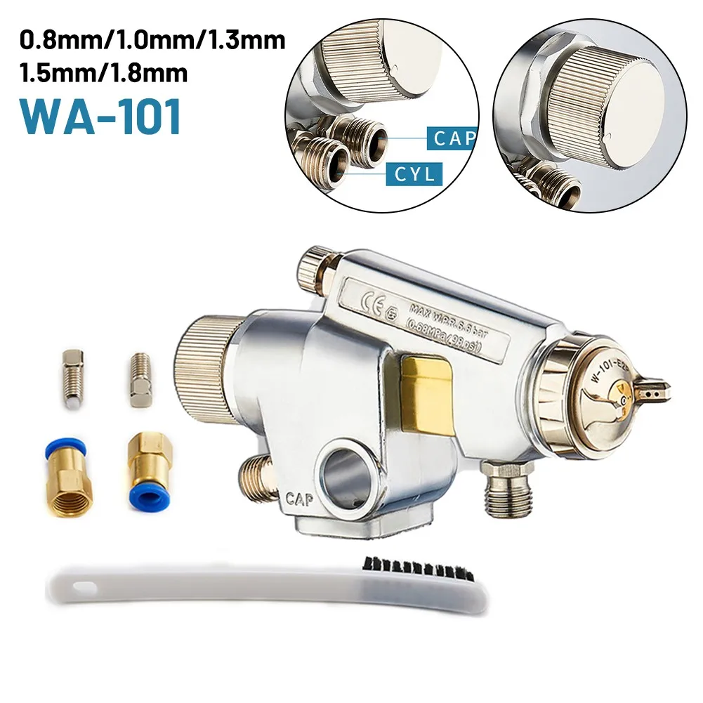 WA-101 Spray Gun Pneumatic Automatic Paint Gun W101-P Pressure Feed Air-spray Tool Air Paint Sprayer0.8/1.0/1.3/1.5/1.8mm Nozzle
WA-101 Spray Gun Pneumatic Automatic Paint Gun W101-P Pressure Feed Air-spray Tool Air Paint Sprayer0.8/1.0/1.3/1.5/1.8mm Nozzle