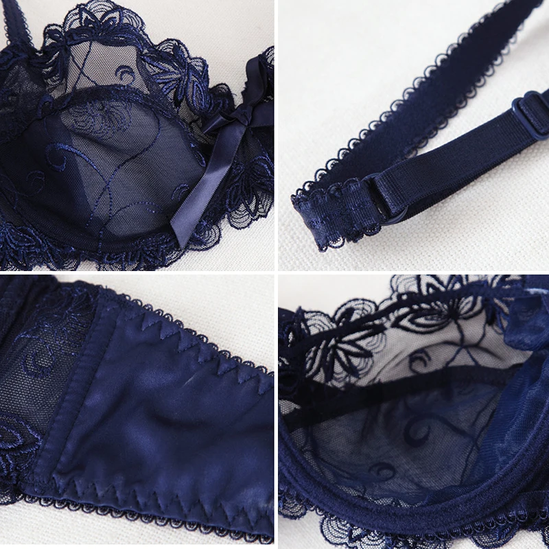 2 Pieces Transparent Women Bra Top Sexy Lingerie Plus Size D E Cup Ultra Thin Push Up Lace Mesh Embroidery Underwear Brassiere
2 Pieces Transparent Women Bra Top Sexy Lingerie Plus Size D E Cup Ultra Thin Push Up Lace Mesh Embroidery Underwear Brassiere