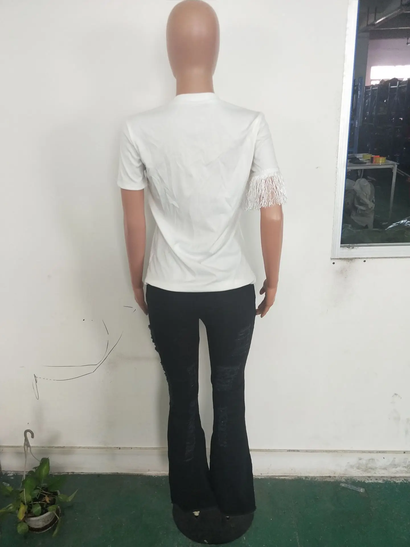 FNOCE autumn women's jeans street fashion casual solid hight wasit skinny hole hollow out slim flare trousers denims
FNOCE autumn women's jeans street fashion casual solid hight wasit skinny hole hollow out slim flare trousers denims