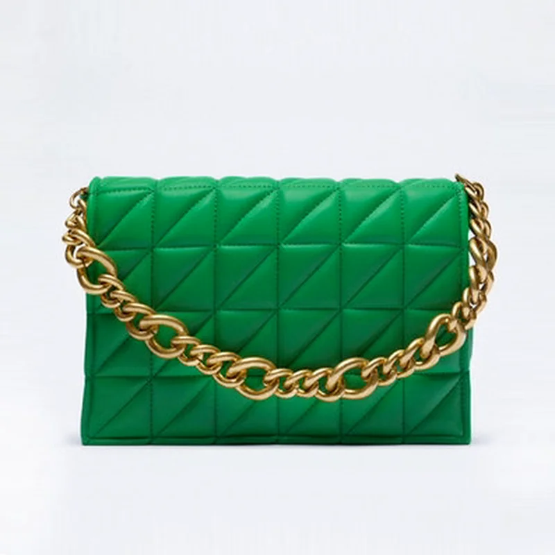 Soft Pu Leather Chain Shoulder Bag Fashion Brand Design Casual Women's Wallet and Handbag Green Clutch Handbag High Quality
Soft Pu Leather Chain Shoulder Bag Fashion Brand Design Casual Women's Wallet and Handbag Green Clutch Handbag High Quality