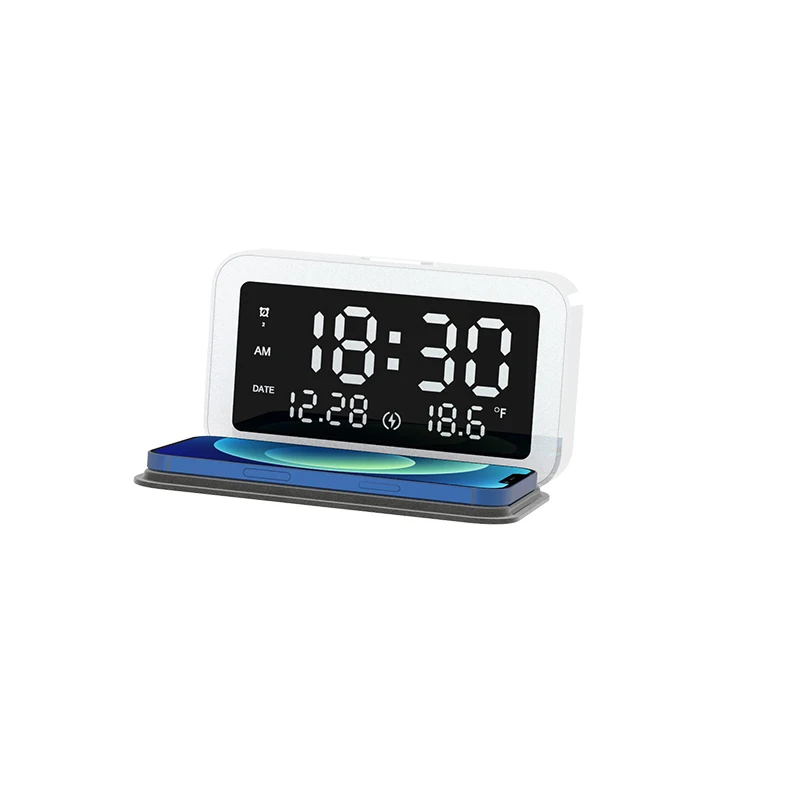 15w Wireless Charger Alarm Clock fast charging desktop digital for iOS Android Windows wireless charging device wireless charger
15w Wireless Charger Alarm Clock fast charging desktop digital for iOS Android Windows wireless charging device wireless charger
