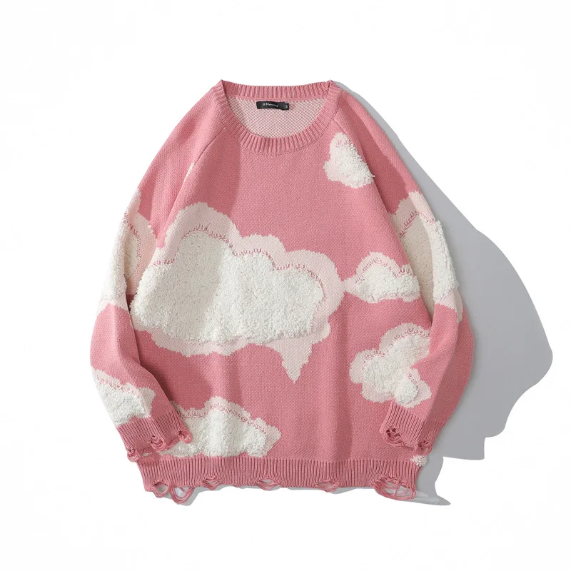 Cloud Ripped Holes Knitwear Sweater Women Harajuku Hip Hop Streetwear Knitted Casual Kawaii Loose Pullover Jumpers Tops
Cloud Ripped Holes Knitwear Sweater Women Harajuku Hip Hop Streetwear Knitted Casual Kawaii Loose Pullover Jumpers Tops