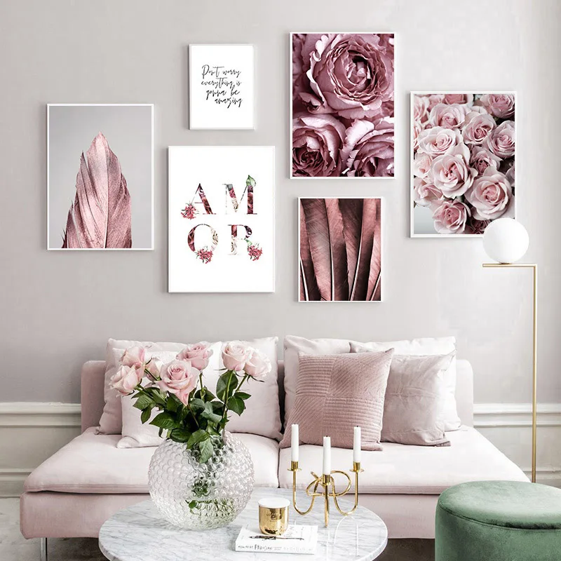 Fashion poster rose flower feather diamond painting Nordic style wall art rhinestone embroidery painting modern living room deco
Fashion poster rose flower feather diamond painting Nordic style wall art rhinestone embroidery painting modern living room deco