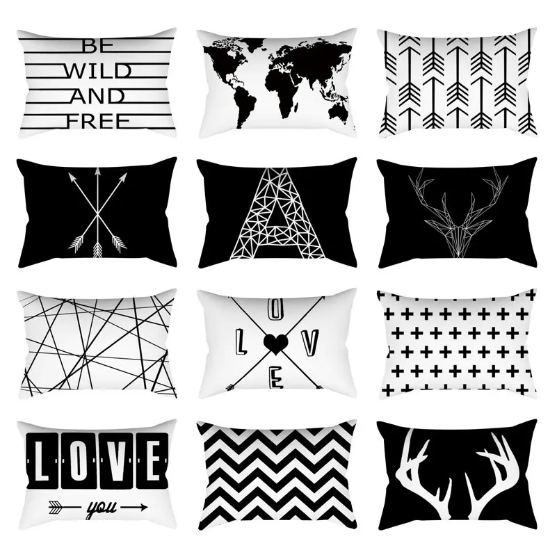 Black White Geometric Cushion Cover Home Decor Short Plush Map Arrow Printed Pillows Decorative Sofa Pillow Covers Pillowcase
Black White Geometric Cushion Cover Home Decor Short Plush Map Arrow Printed Pillows Decorative Sofa Pillow Covers Pillowcase
