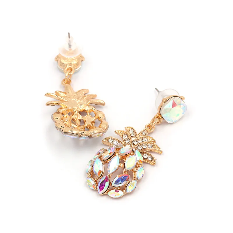 2020 Summer Colorful Shiny Crystal Pineapple Drop Earrings for Women Hollow Out Fruit Big Dangle Earrings Party Jewelry Gift
2020 Summer Colorful Shiny Crystal Pineapple Drop Earrings for Women Hollow Out Fruit Big Dangle Earrings Party Jewelry Gift