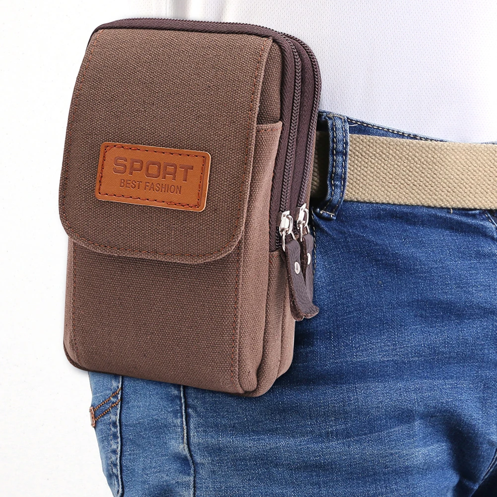 Multi-function Men Canvas Waist Pack Bum Bag Classic Texture Creative Design Chic Casual Small Mobile Phone Pouch
Multi-function Men Canvas Waist Pack Bum Bag Classic Texture Creative Design Chic Casual Small Mobile Phone Pouch