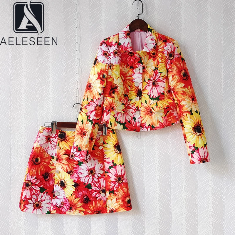 AELESEEN, модный подиумный комплект из 2 предметов, Женская Осенняя куртка высокого качества + мини-юбка, яркий цветочный принт, элегантный компл...
AELESEEN, модный подиумный комплект из 2 предметов, Женская Осенняя куртка высокого качества + мини-юбка, яркий цветочный принт, элегантный компл...