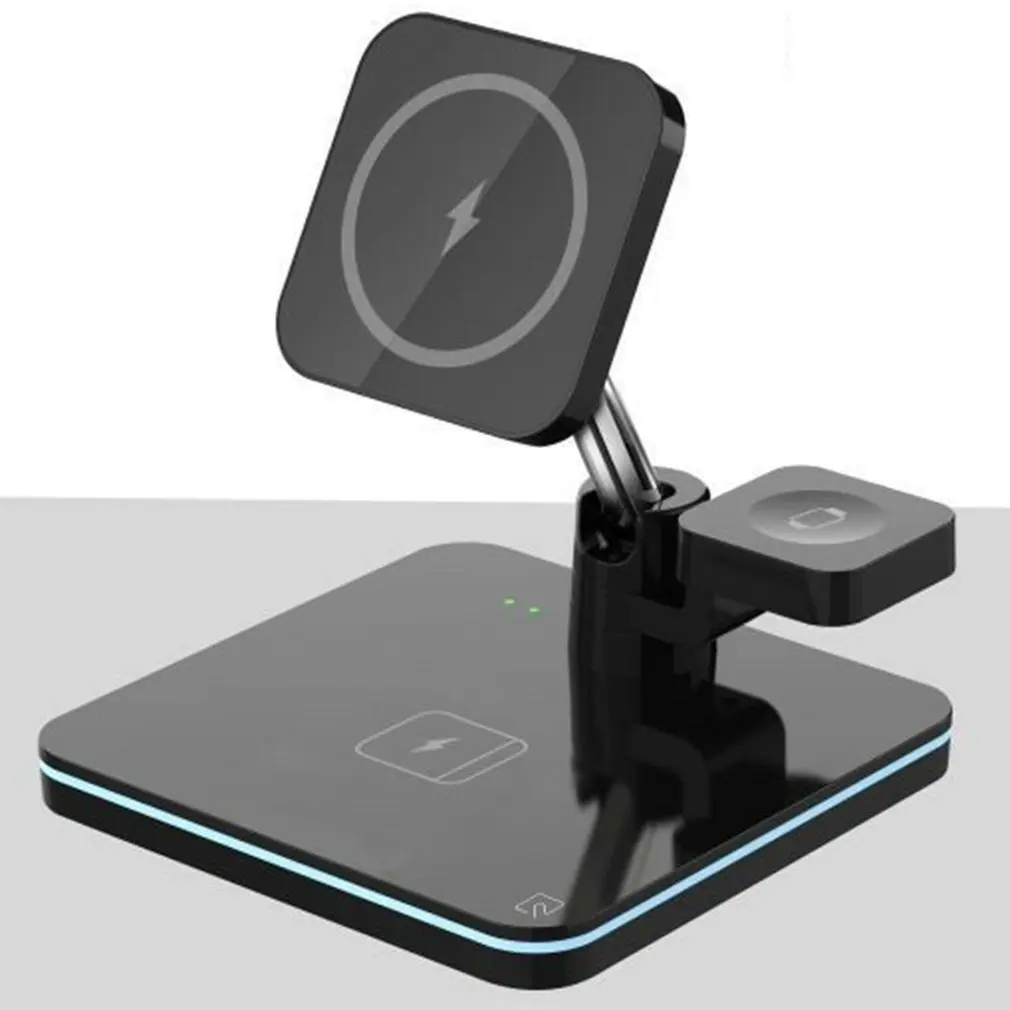 Беспроводное зарядное устройство для iPhone 11 13 Apple Watch 4 в 1, 15 Вт 
Беспроводное зарядное устройство для iPhone 11 13 Apple Watch 4 в 1, 15 Вт