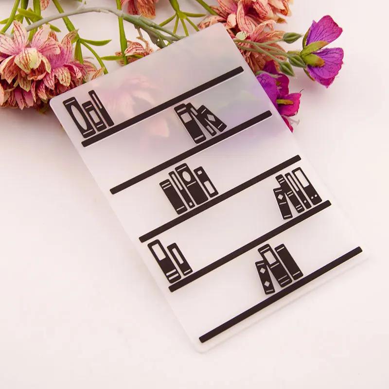 Plastic Embossing Folder for Card Scrapbooking Photo Album Paper Making Craft Template Mold Em188 Bookshelf and Book
Plastic Embossing Folder for Card Scrapbooking Photo Album Paper Making Craft Template Mold Em188 Bookshelf and Book
