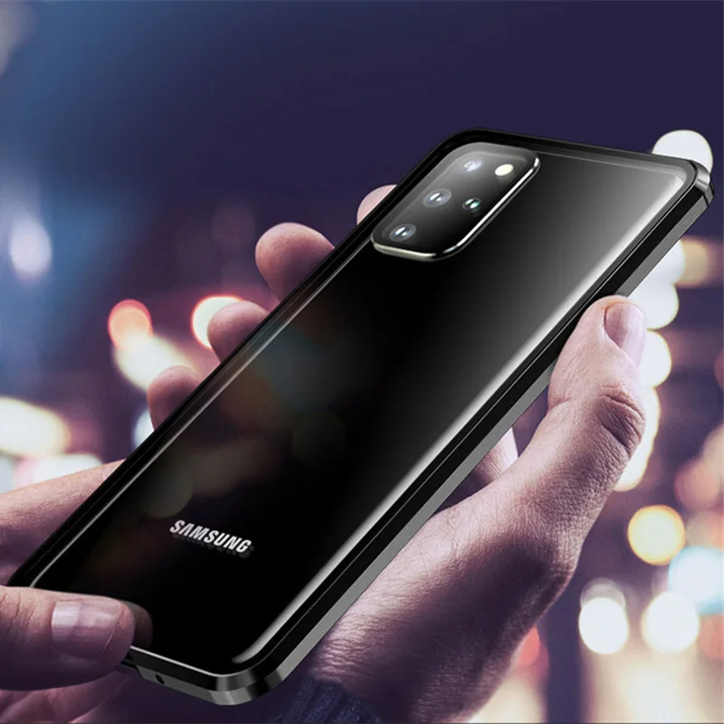 For Samsung S20 ultra Case Metal Frame Magnet Aluminum Bumper Double Glass full Protect Cover for Samsung S20 plus Phone Case
For Samsung S20 ultra Case Metal Frame Magnet Aluminum Bumper Double Glass full Protect Cover for Samsung S20 plus Phone Case