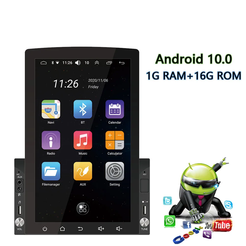 Car Gps Multimedia Player Android 10.1 10.1 Inch Radio mp5 Rotation WIFI Bluetooth Stereo Navigator Recorder Radio Head Unit
Car Gps Multimedia Player Android 10.1 10.1 Inch Radio mp5 Rotation WIFI Bluetooth Stereo Navigator Recorder Radio Head Unit