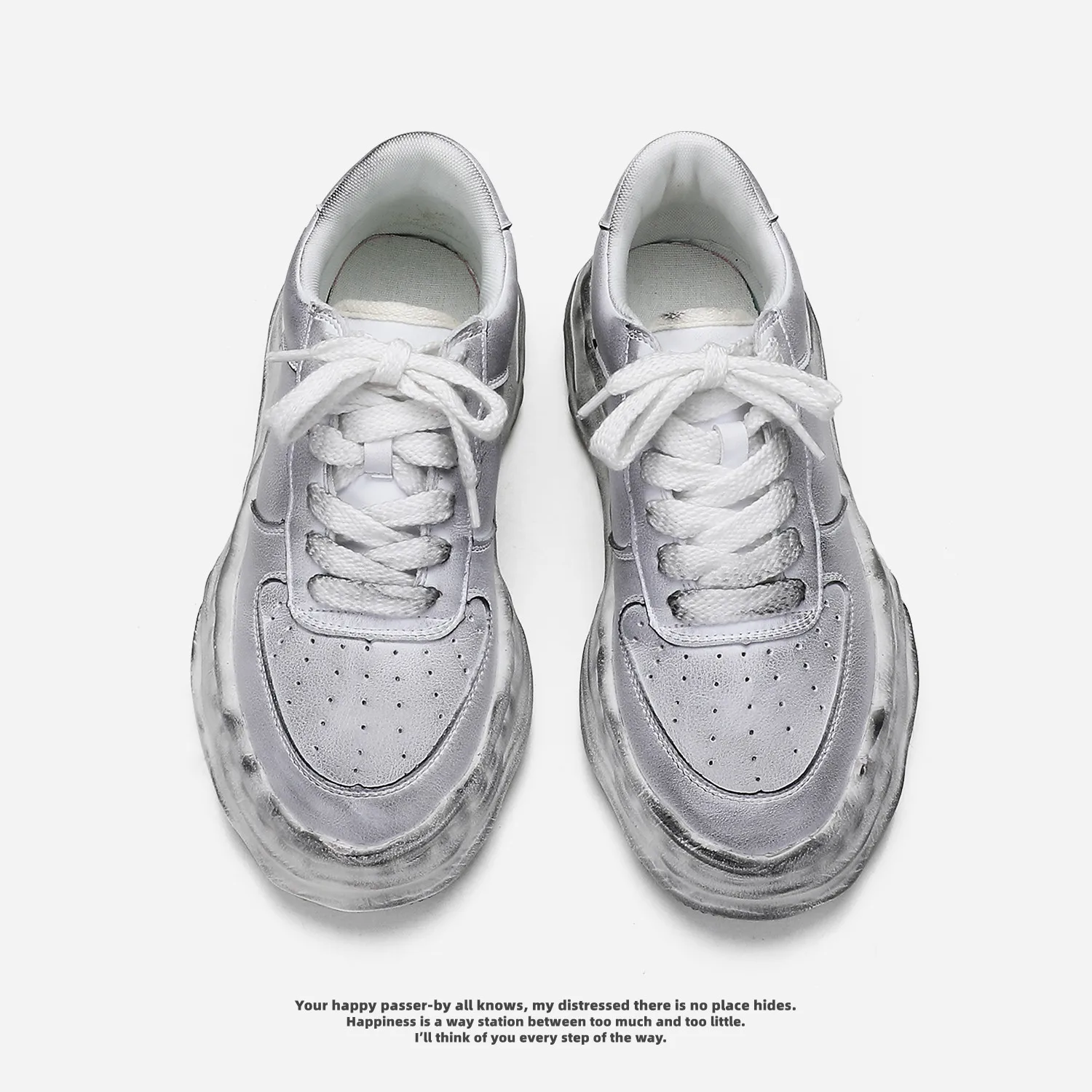 Old Simple Retro Sneakers Increase Men's And Women's Casual Shoes Fashion Personality White Shoes
Old Simple Retro Sneakers Increase Men's And Women's Casual Shoes Fashion Personality White Shoes