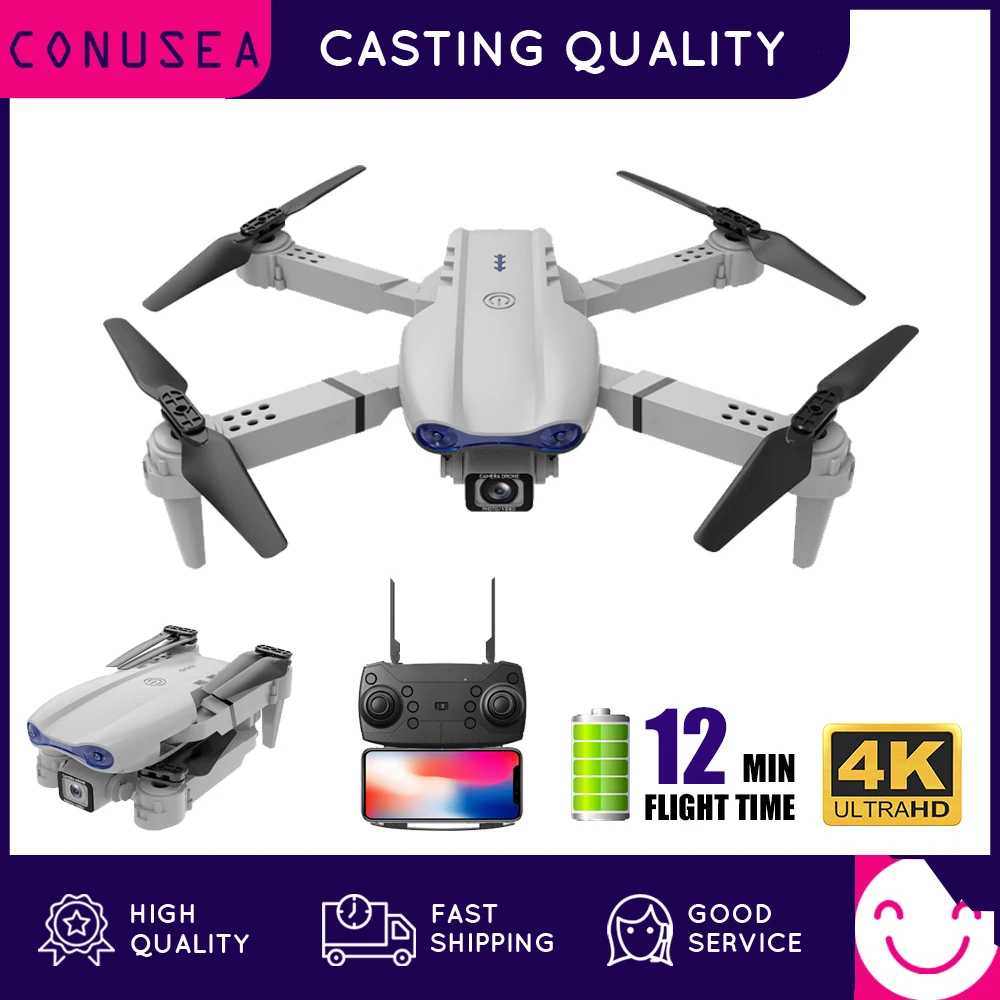 

S1 Pro Mini Drone 4K HD with Camera Altitude Hold Headless 360 Degree FPV 6-Axis Gyro 4CH 2.4GHz Foldable Drones RC Quadcopter